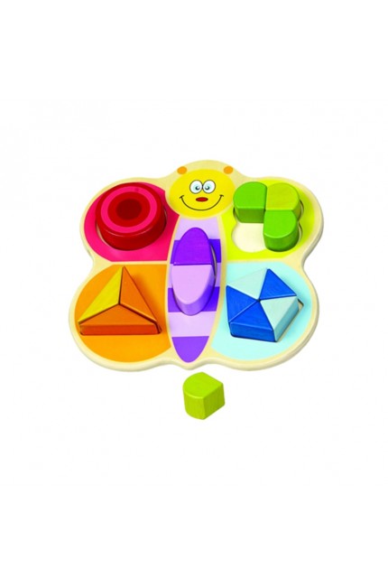 Hongji Ahşap Geometrik Şekilli Bloklar 15 Parça