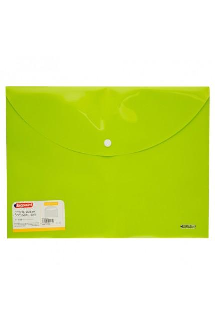 Bigpoint Çıtçıtlı Dosya Lolly A4 Yeşil