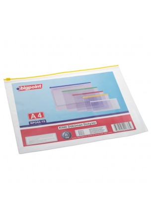 Bigpoint Kilitli Döküman Dosyası A4 PVC Sarı