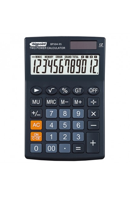 Bigpoint Hesap Makinesi 12 Hane Siyah