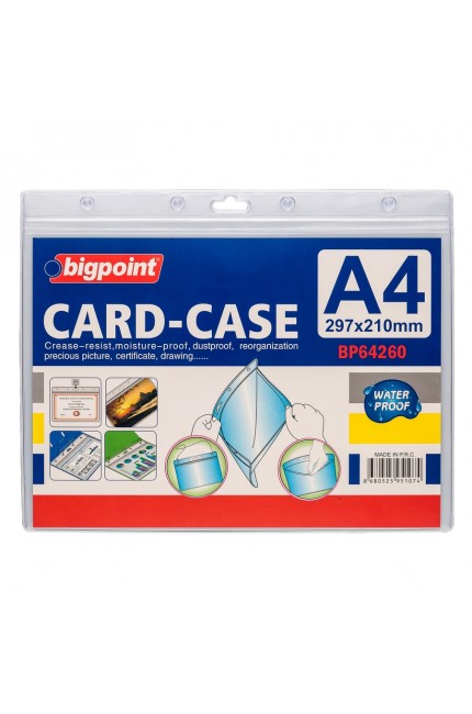 Bigpoint Kilitli Kart Poşeti Yatay A4 (297x210mm)