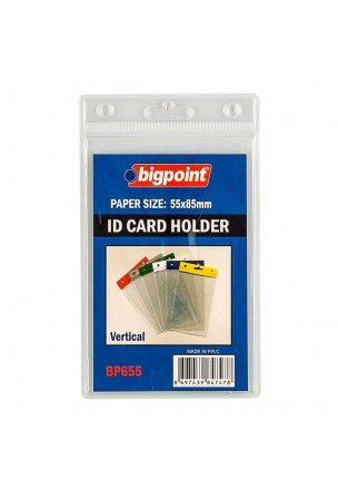 Bigpoint Kart Poşeti Dikey Şeffaf 55x85mm