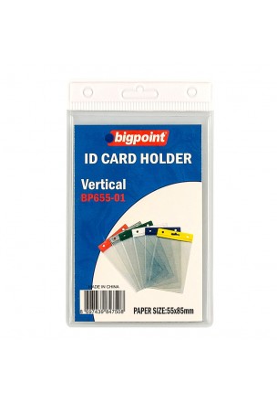 Bigpoint Kart Poşeti Dikey Beyaz 55x85mm