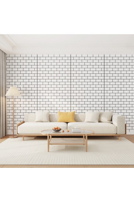 Bigpoint Yapışkanlı Tezgah Kaplama Folyosu 30x60cm Beyaz 6'lı Paket