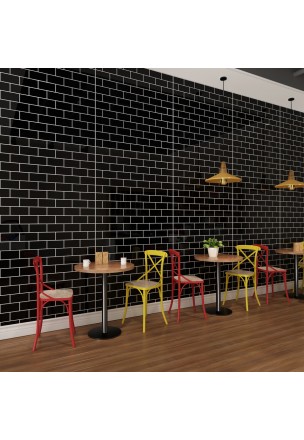 Bigpoint Yapışkanlı Tezgah Kaplama Folyosu 60x30cm Siyah 6'lı Paket