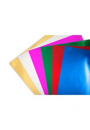 Bigpoint Alüminyum Folyo A4 Karışık 10 Renk - 85 Gram