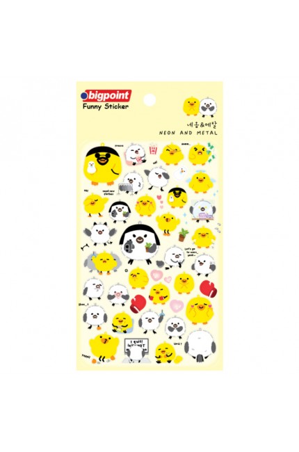 Bigpoint Sticker Neon ve Metal Civcivler