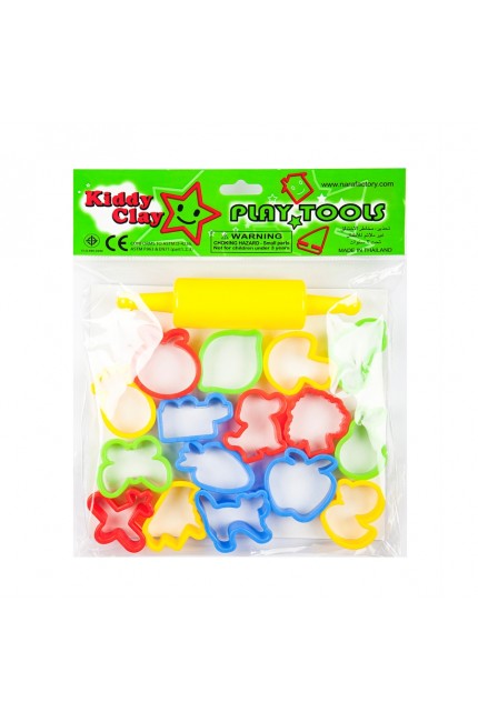 Kiddy Clay 16 Modelleme Kalıbı + 1 Merdane