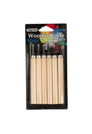 Bigpoint Ahşap Oyma 6'lı Set (Woodful/Graver Knife)