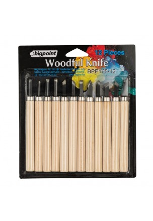 Bigpoint Ahşap Oyma 12'li Set (Woodful/Graver Knife)
