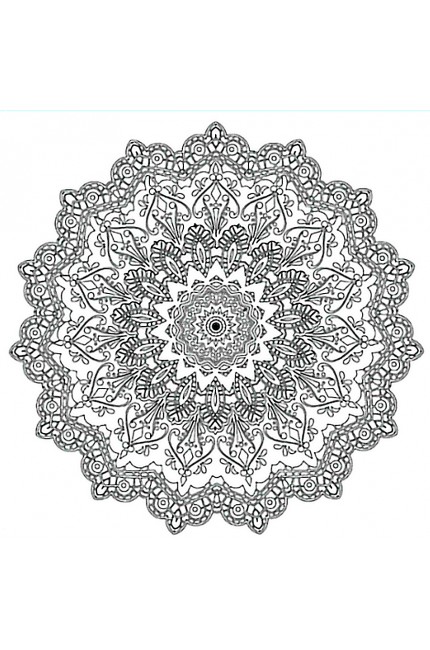 Bigpoint Baskılı Pres Tuval 30x30cm Mandala