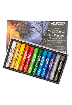 Bigpoint Artists's Yağlı(Oil) Pastel Boya 12 Renk