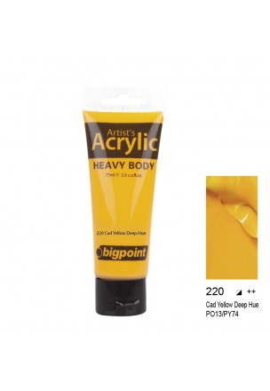 Bigpoint Akrilik Boya 75 ml Cad Yellow Deep Hue 220