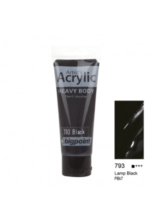 Bigpoint Akrilik Boya 75 ml Lamp Black 793