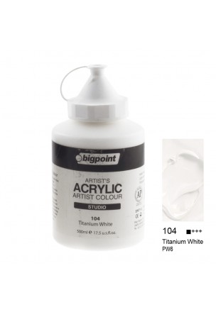 Bigpoint Akrilik Boya 500 ml Titanium White 104
