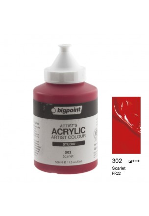 Bigpoint Akrilik Boya 500 ml Scarlet 302