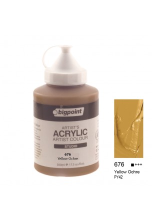 Bigpoint Akrilik Boya 500 ml Yellow Ochre 676