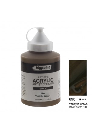 Bigpoint Akrilik Boya 500 ml Vandayke Brown 690