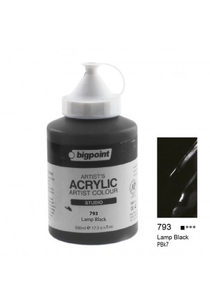 Bigpoint Akrilik Boya 500 ml Lamp Black 793