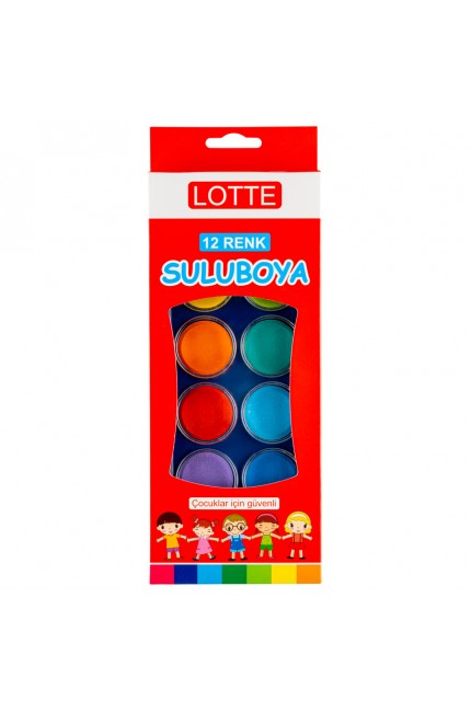 Lotte Suluboya 12 Renk - Büyük Boy