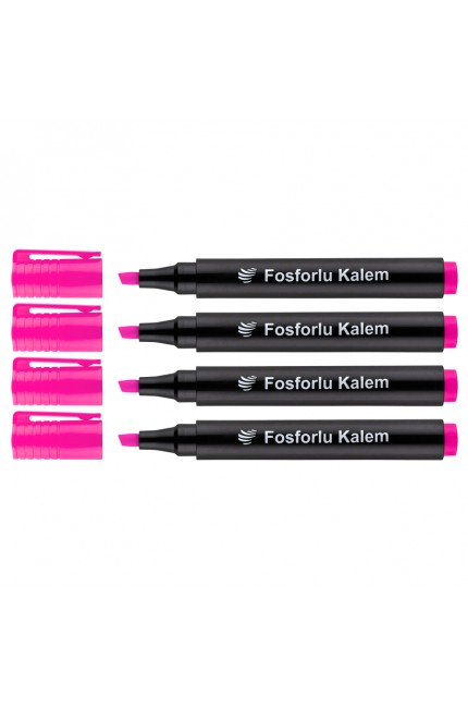 Lotte Fosforlu Kalem 4'lü Pembe